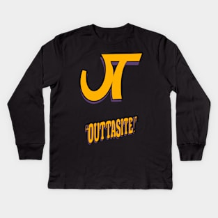 Jive Turkey Logo and Catchprase Kids Long Sleeve T-Shirt